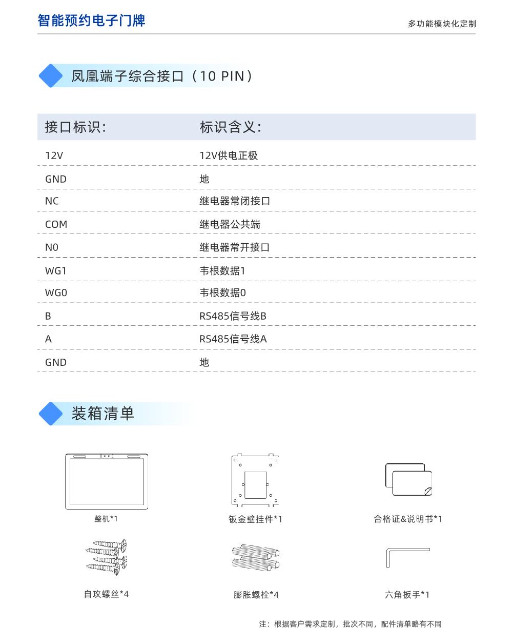 MP101H1-10.1英寸电子门牌