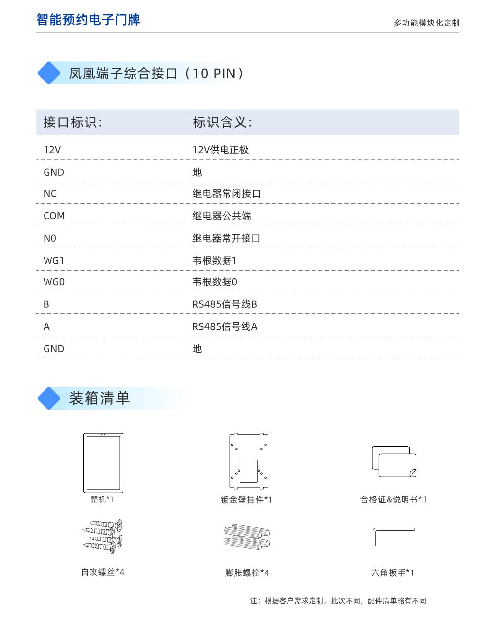 MP101V1-10.1英寸电子门牌