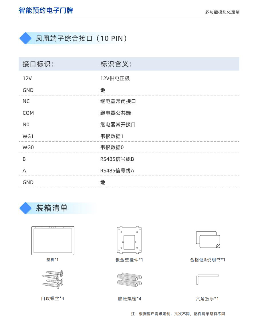 MP185H1-18.5英寸电子门牌
