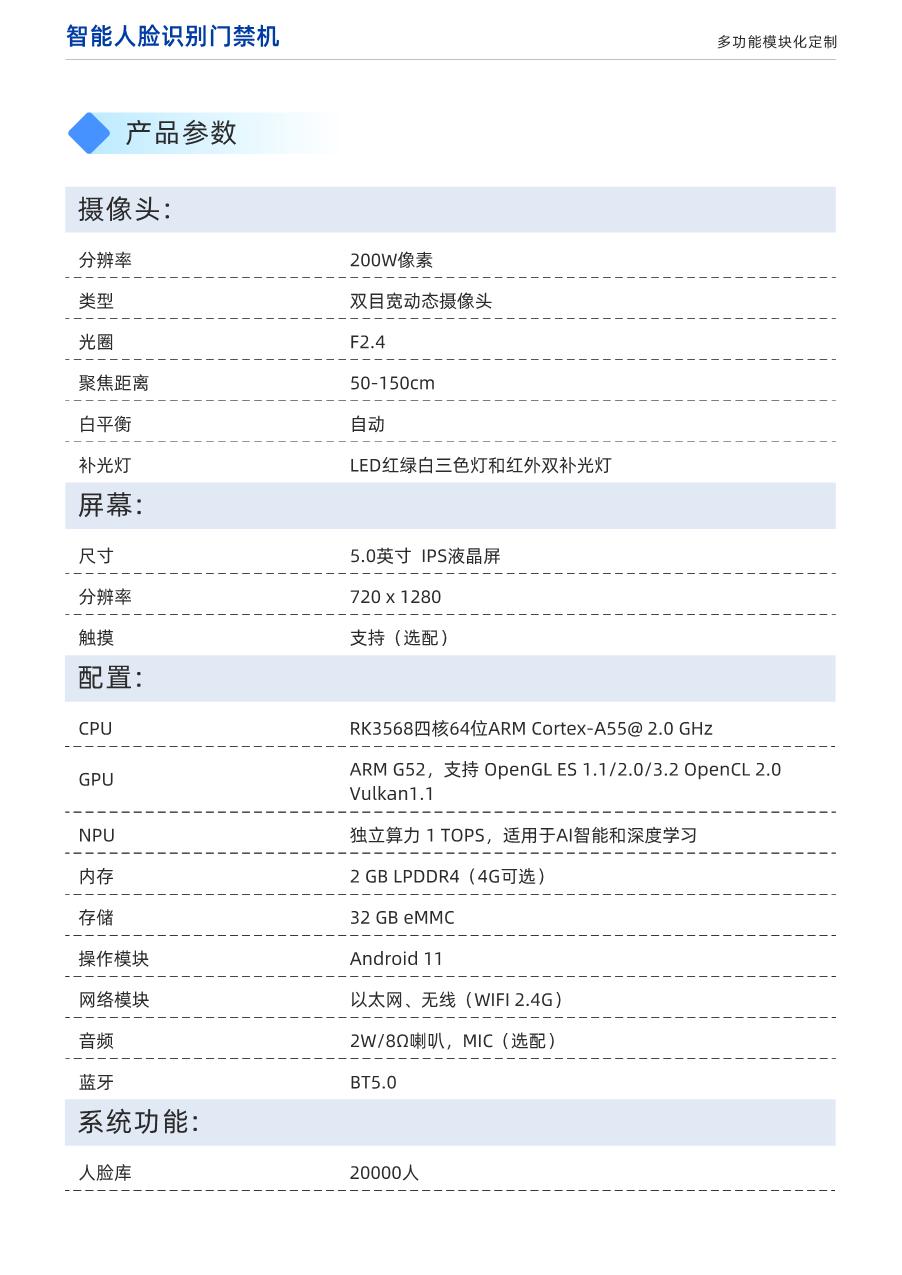 FR05A1-5英寸人脸识别终端