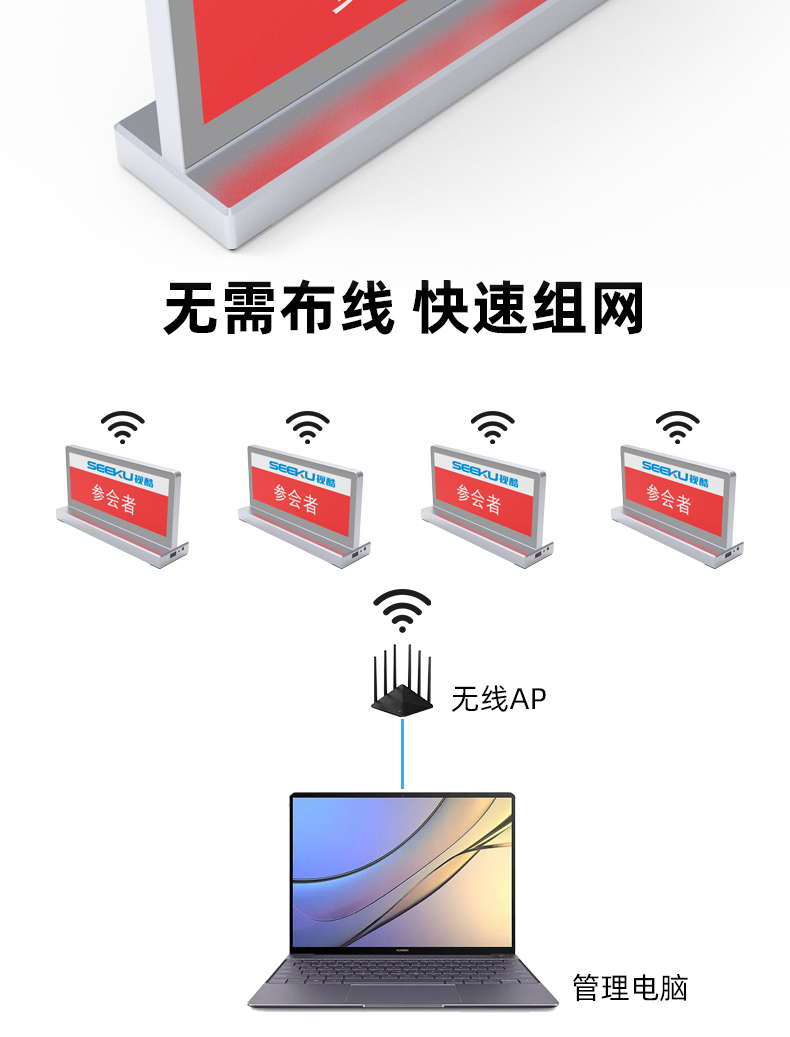 9.4寸条屏双面液晶电子桌牌_04